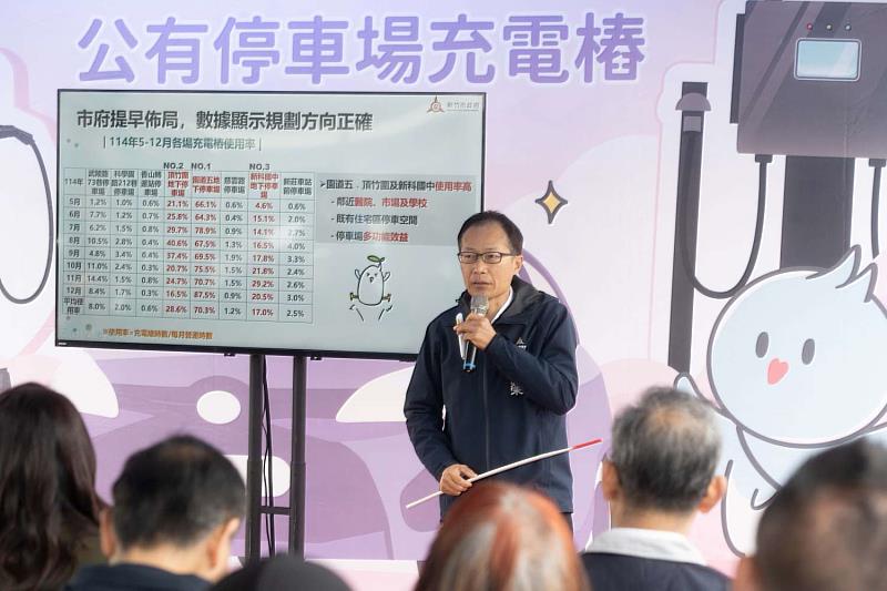 交通處長倪茂榮簡報說明。