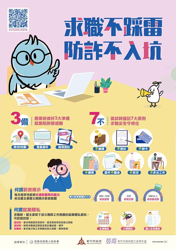 求職防騙海報、EDM。