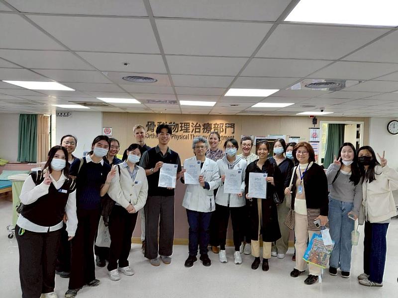 墨爾本大學師生前往中山醫大附設醫院臨床觀摩與專業交流。