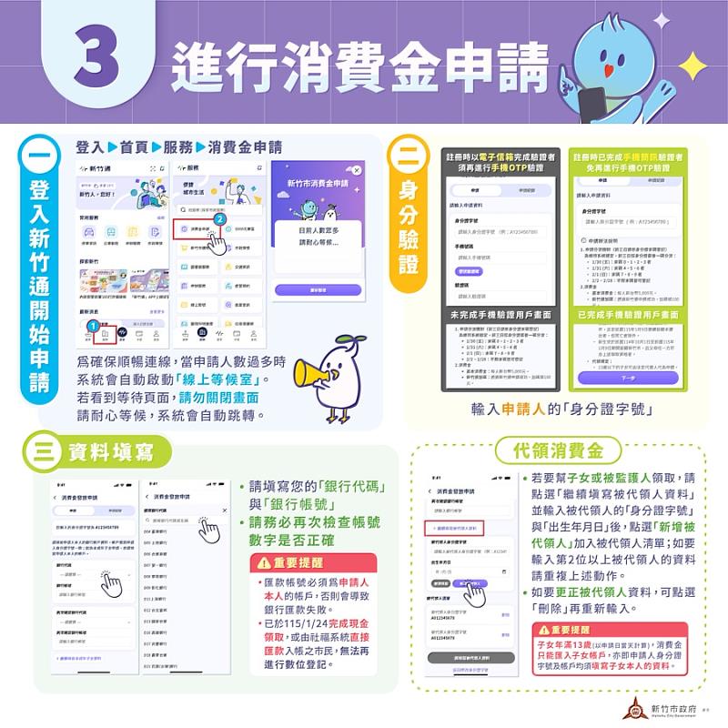 新竹通APP申請5,000元消費金1/30起跑，操作指南一次看。