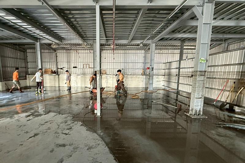 同學表示隨著清理工作逐漸完成，內心也逐漸湧現成就感與踏實感。