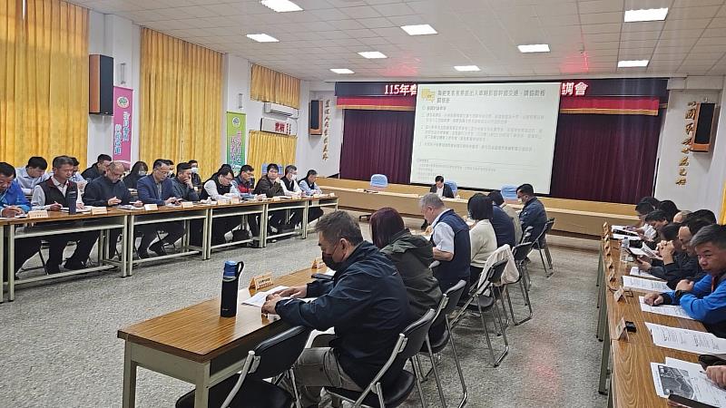 115年春節交通狀況，台東縣府召開會議研商，2月14日起實施交通管制計畫，以維護春節期間交通「一路順暢 人車平安」。