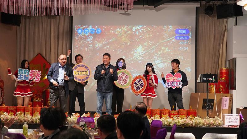 苗栗縣鍾東錦縣長親臨育達科技大學115年春節「感謝有您」聯歡感恩餐會。