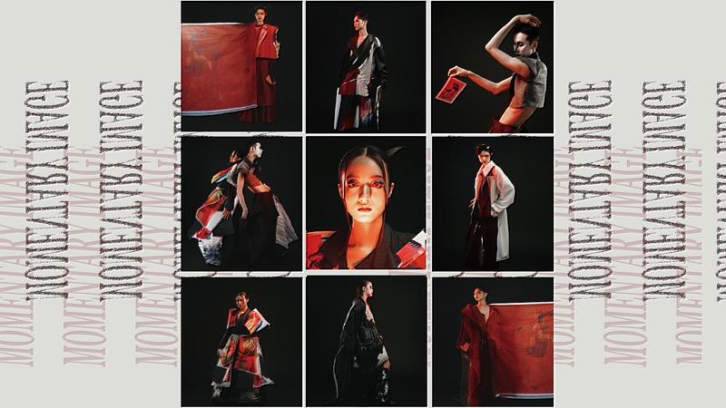 作品以光學、影像與服裝的交織為主題。