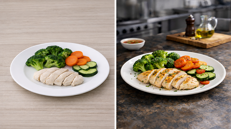 從清淡到耐吃:輕食風味設計的差別。(圖片來源:AI)