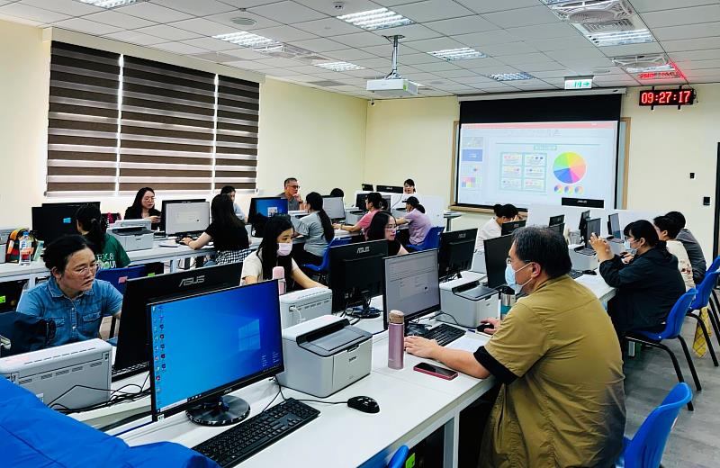 金門訓練教室上課情形。