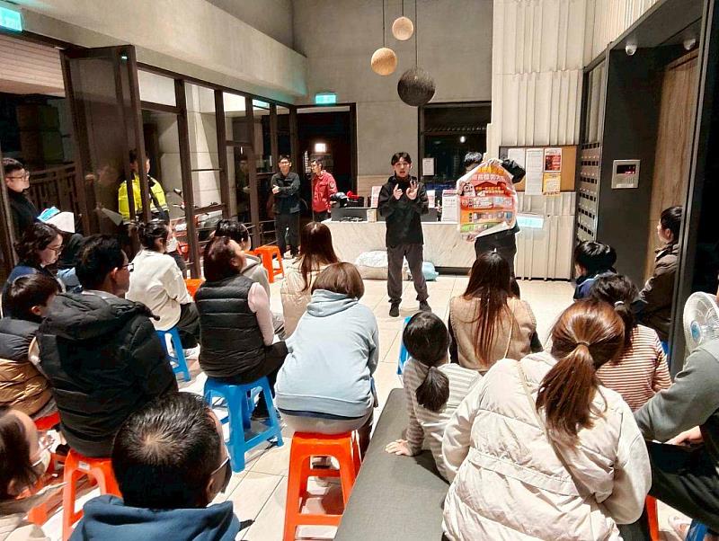 社區宣導一氧化碳防範中毒。