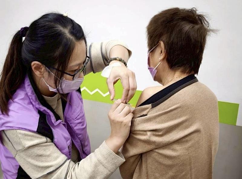 接種疫苗示意圖