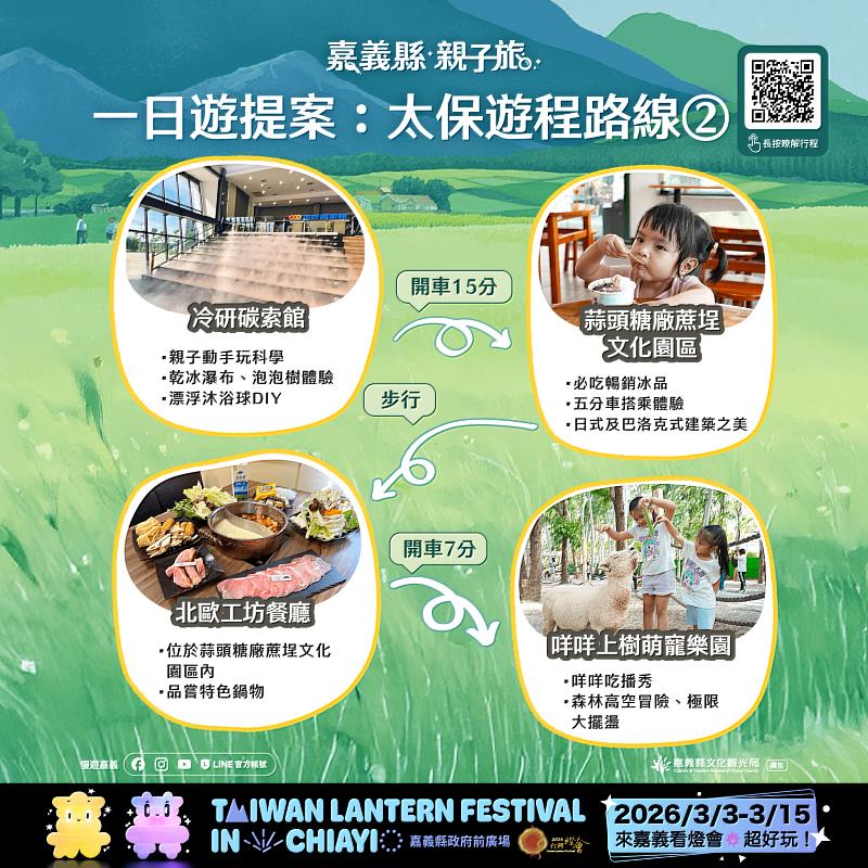 迎春節、賞燈會 嘉義縣推28條賞燈親子遊程