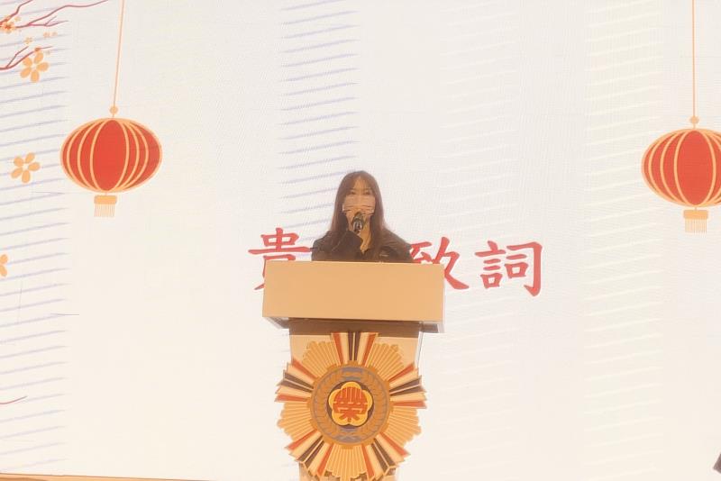施淑婷處長致詞勉勵。