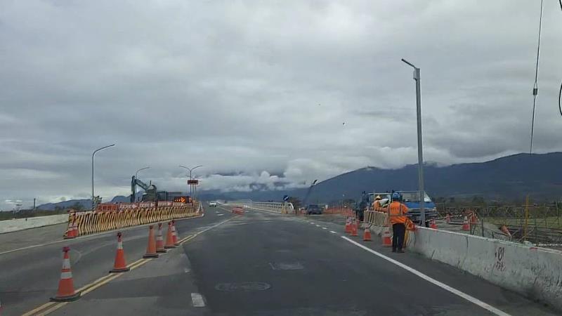 池上大橋北上線通車 關山警籲「一般道路速限60公里、工區速限30公里」減速慢行保道安