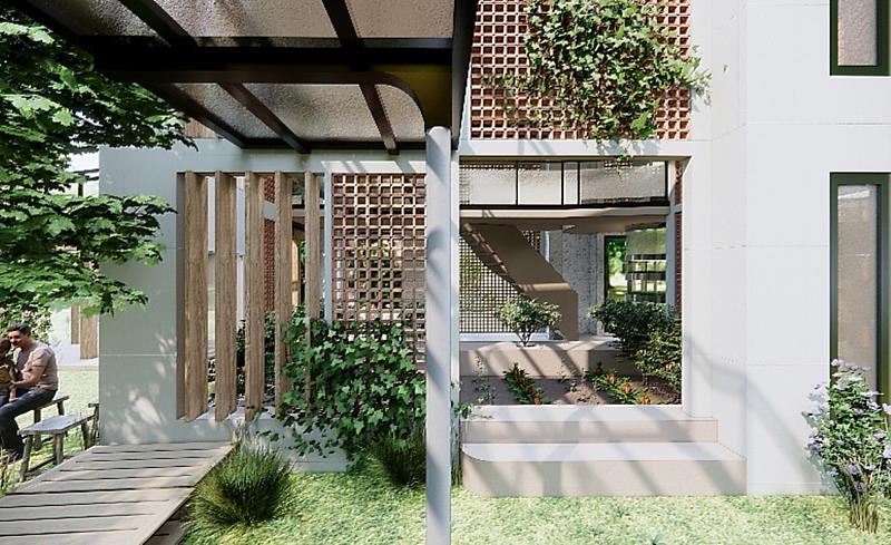 亞大室設系陳羽馠同學以「Blended Green Haven」設計作品獲「2025美國建築大師獎AMP」BEST OF BEST Award室內設計類類別全球第一。