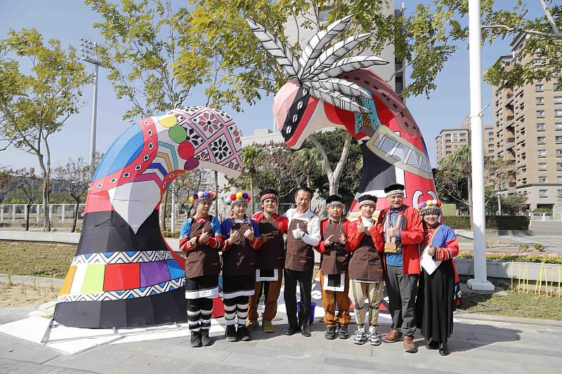 翁章梁視察2026台灣燈會社規師、新住民及鄒族燈區