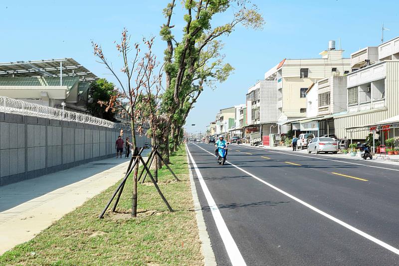 嘉義縣道168線2期水上鄉中庄段拓寬完工通車