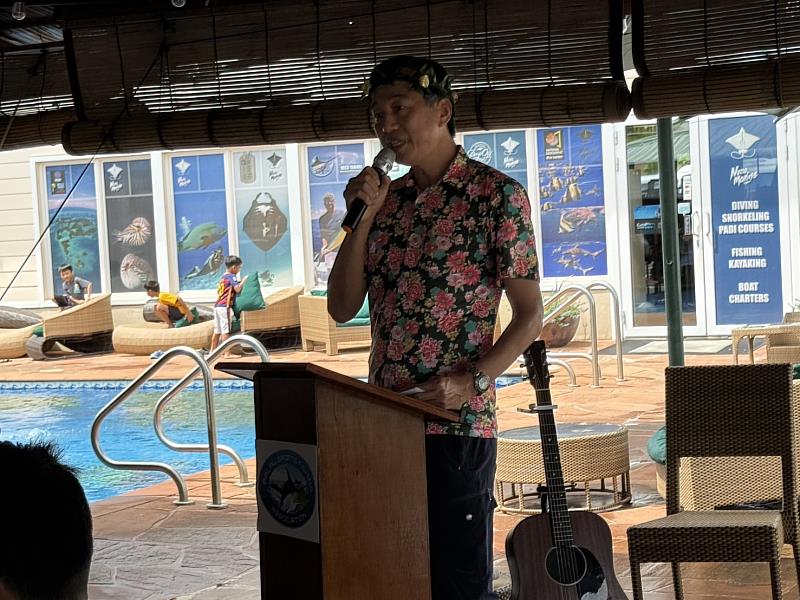 中華民國駐帛琉大使陳剛毅致詞。