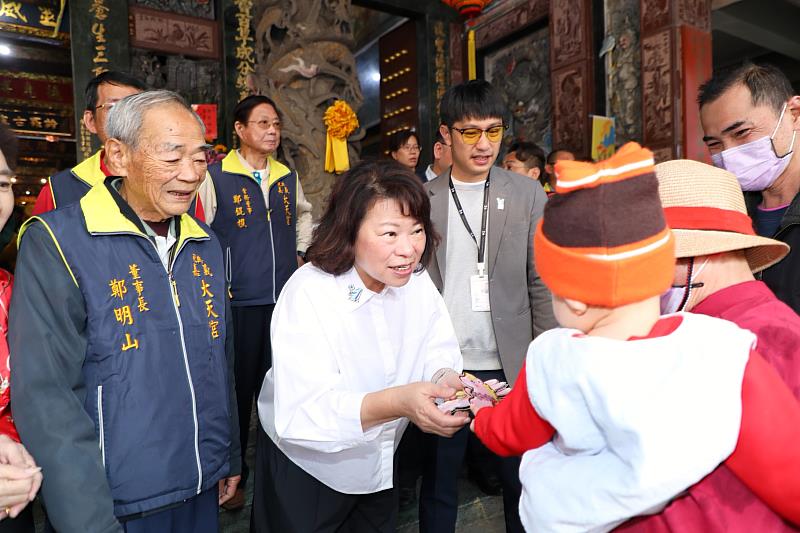 黃敏惠市長初二發送小紅包送祝福