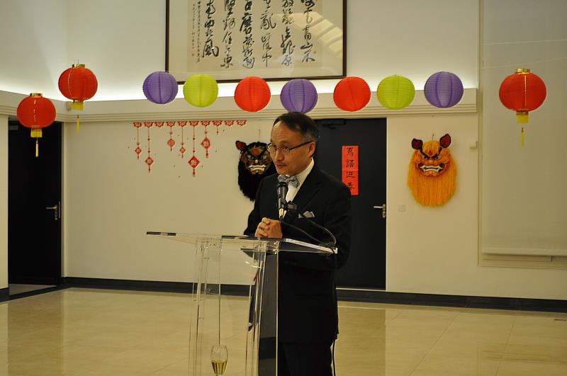 WTO代表團黃大使昭元新春致詞。