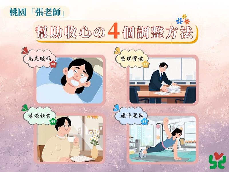 桃園「張老師」幫助收心的4個調整方法
