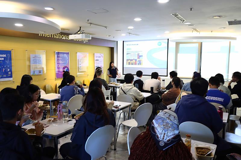 國際處境外生輔導組舉辦境外生就業媒合會。(圖/淡江大學提供)