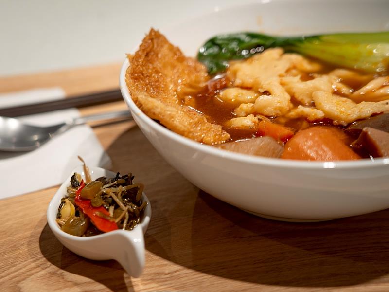 「方寸之間」推出春分節氣的當季素食餐點。（圖由世界宗教博物館提供）