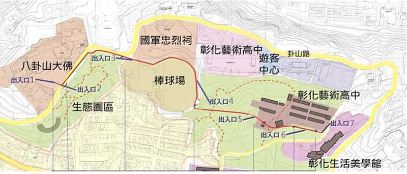 八卦山天空步道橋面板改善工程 3月9日起全線封閉暫停開放