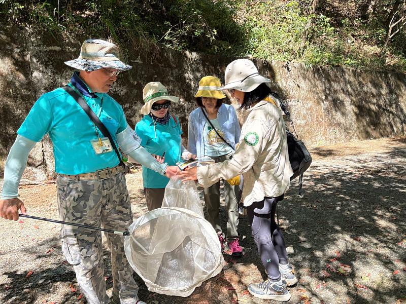 志工伙伴們定期於八仙山國家森林遊樂區進行蝶調工作