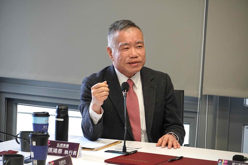 弘塑集團執行長張鴻泰期待與臺科大進行資源互補和技術整合，共同鞏固臺灣自主研發的能量，建立永續的人才與技術生態系，打造結合學術研究與產業實務的研發平台，提升全球競爭力。