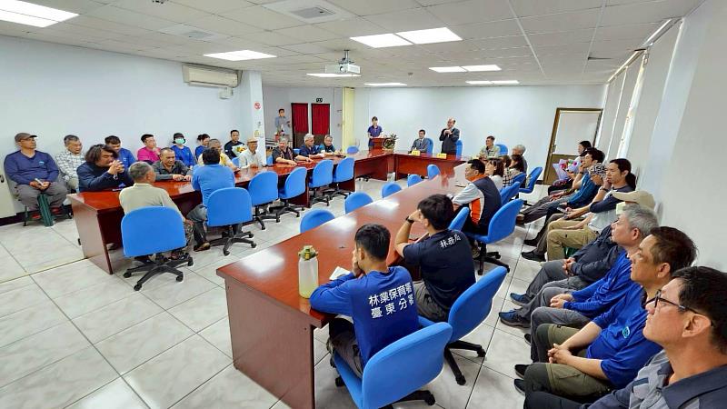 林業保育署臺東分署舉行新、卸任關山站及秘書室主任交接