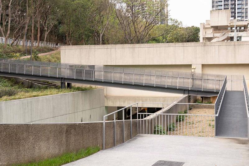 竹市新科國中通學步道。
