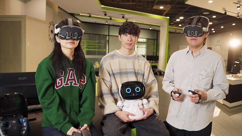 圖二、攜手輝達（NVIDIA）成立「智慧創新AI學習中心」。