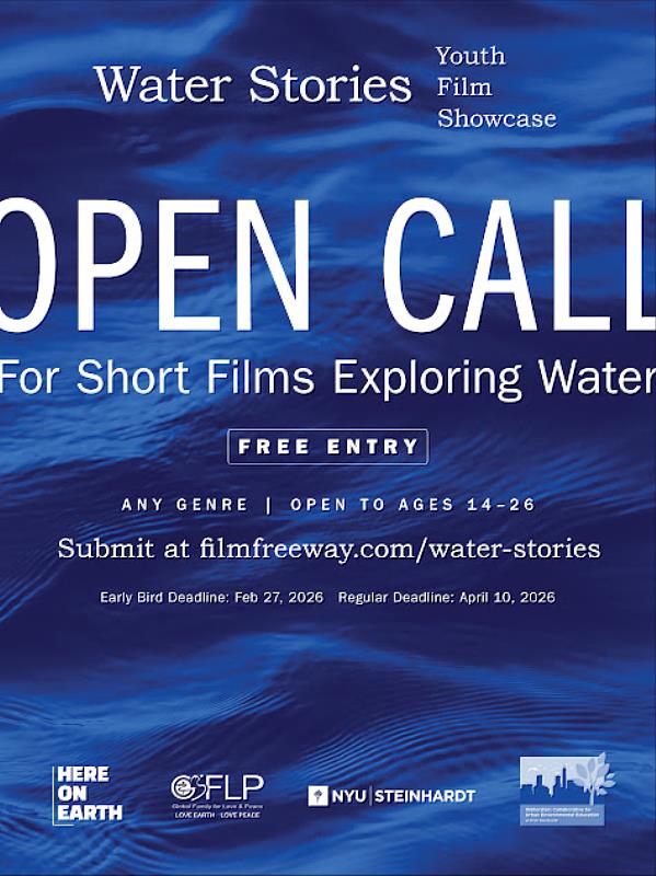 GFLP青少年環保媒體教育計畫，今年攜手紐約大學合作推出青少年海洋影展，向全球徵件，以「水的故事」為主題。（圖片提供/靈鷲山佛教教團）