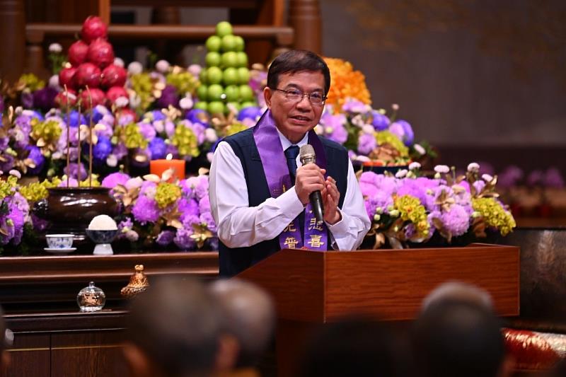 中華郵政公司董事長王國材致詞。 /中華郵政提供