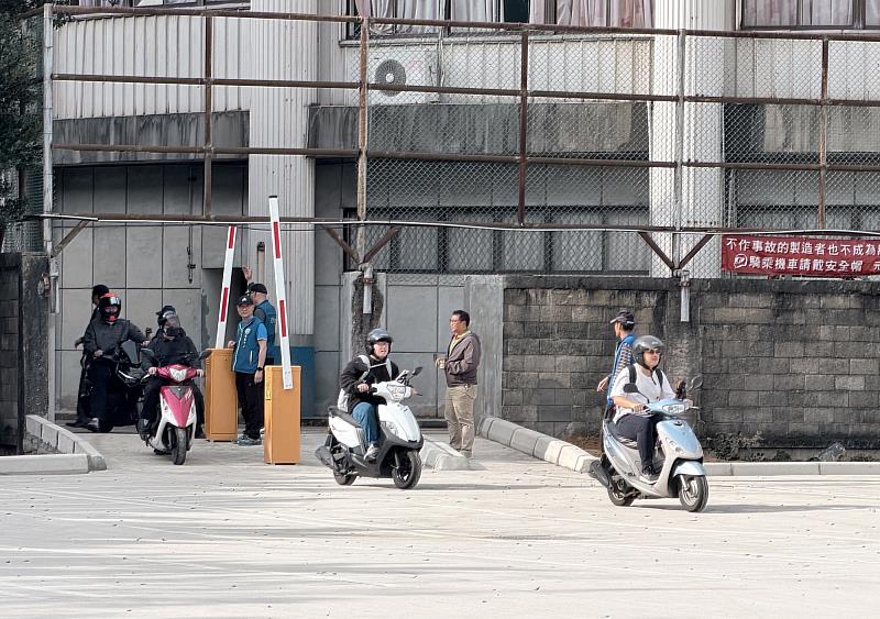 元智大學機車停車場2月26日正式啟用。