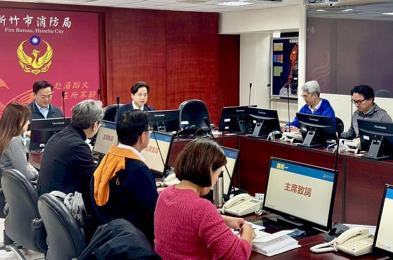 竹市災防辦召開115年第1次工作會議。