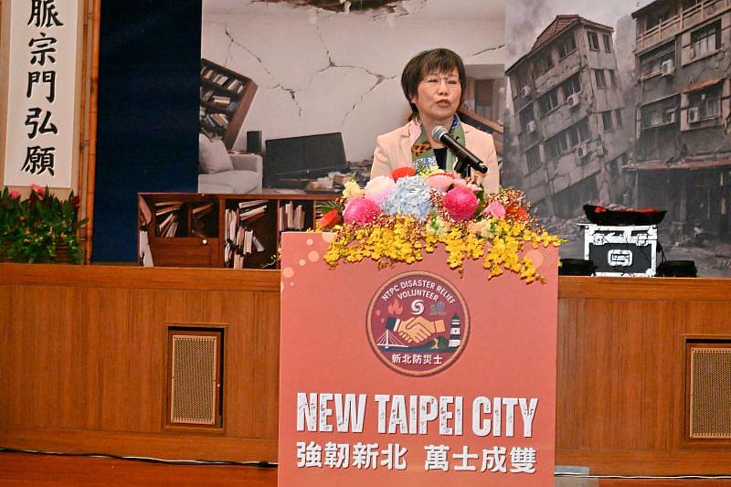 內政部長劉世芳致詞。