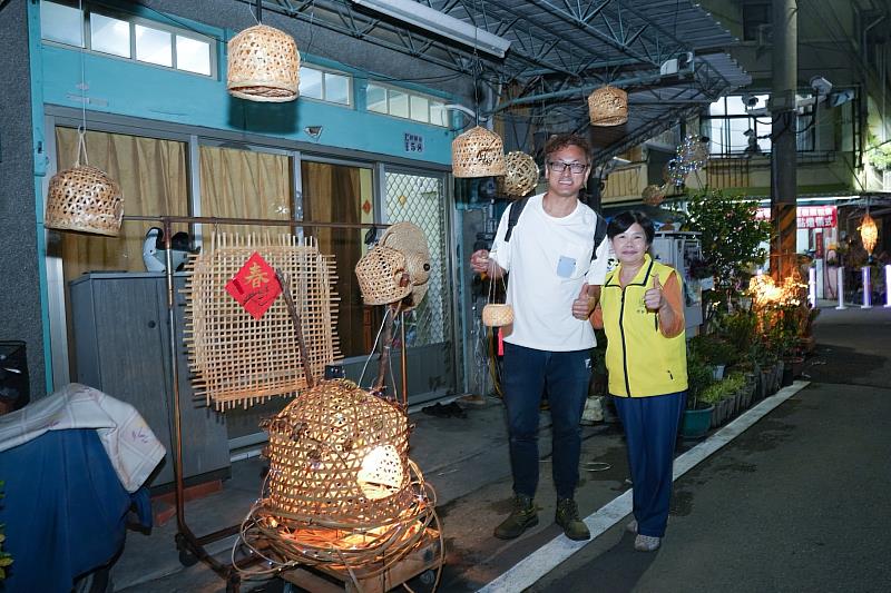 竹編裝置藝術。