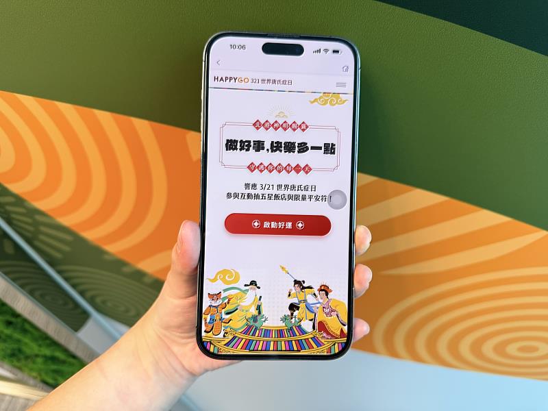 HAPPY GO以公益、數位、有趣打造「做好事，快樂多一點」北港神明賜籤活動，只要掃描捷運拉環QR CODE即可以啟動好運指引。