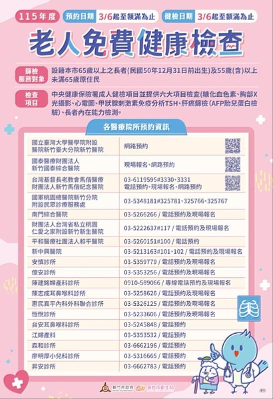 115年度老人免費健康檢查EDM