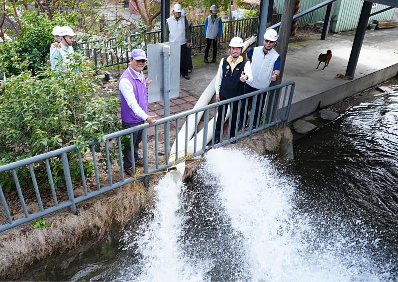 圖2、抽取北勢溪水源至後龍圳幹線。