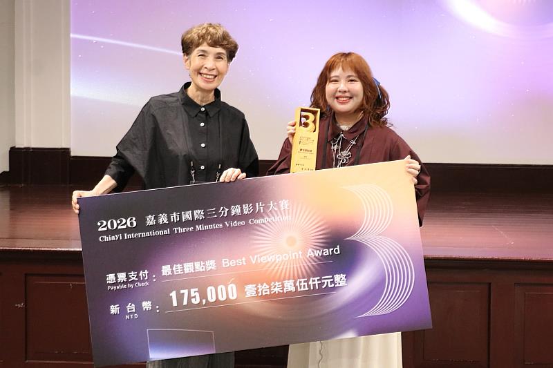 最佳觀點獎得主詹婗。