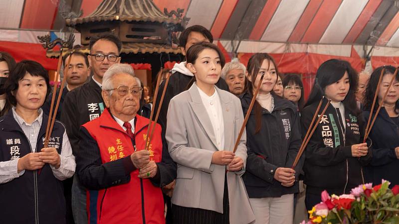 市長高虹安參與敬天儀式。