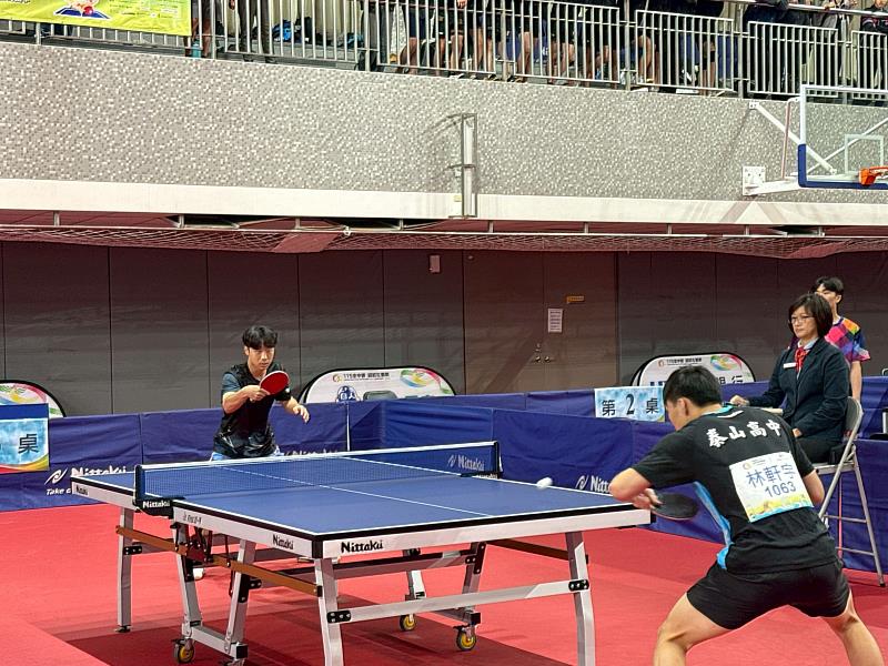 115年全國中等學校運動會桌球資格賽登場