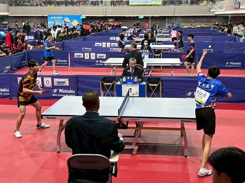 115年全國中等學校運動會桌球資格賽登場