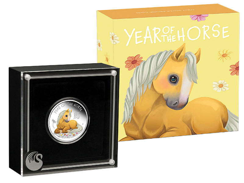 (Figure3)Pony Power Unleashed: The Launch of the Adorable Baby Horse 1/2 oz Silver Proof Colored Coin!