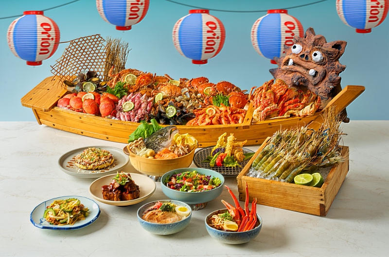 台北六福萬怡酒店旗下敘日全日餐廳自3月10日起推出期間限定主題「沖繩假期．海味盛宴」，以沖繩飲食文化為靈感，集結多道南島風味料理，將陽光、海風與家常滋味呈現在春季餐桌上。（圖／六福旅遊集團提供）