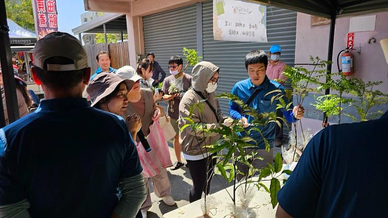 本週六林業保育署臺東分署將在市區辦理公益贈苗與森林街角市集。