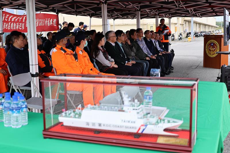 蘭嶼巡防艦成軍祈福典禮會場。