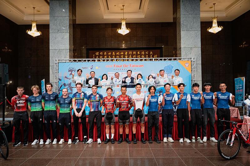 2026環台賽史上最豪華陣容，23支國際車隊來台競輪，9位台灣之光同場較勁。（照片來源：國際自由車環台賽）