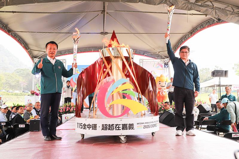 115年全中運聖火引燃 閃耀太陽之都