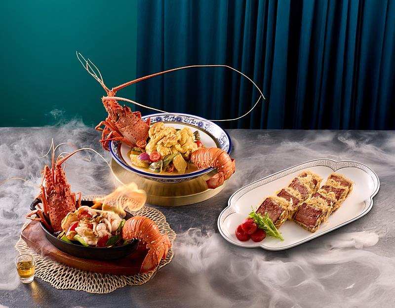 莆田星級海陸雙饗宴，澎派開跑，主打金磚酥皮牛排、南洋咖哩龍蝦及橙酒火焰龍蝦，吃盡海陸奢華滋味。